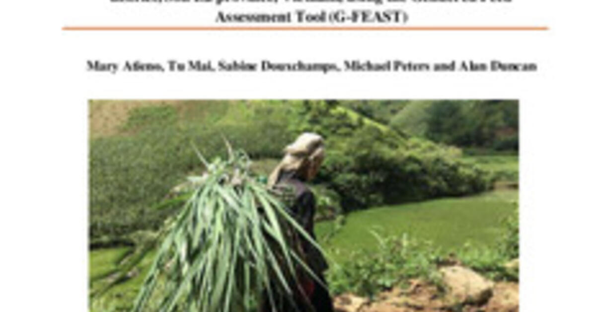 Rapid survey of livestock feed resource availability and use in Mai Son